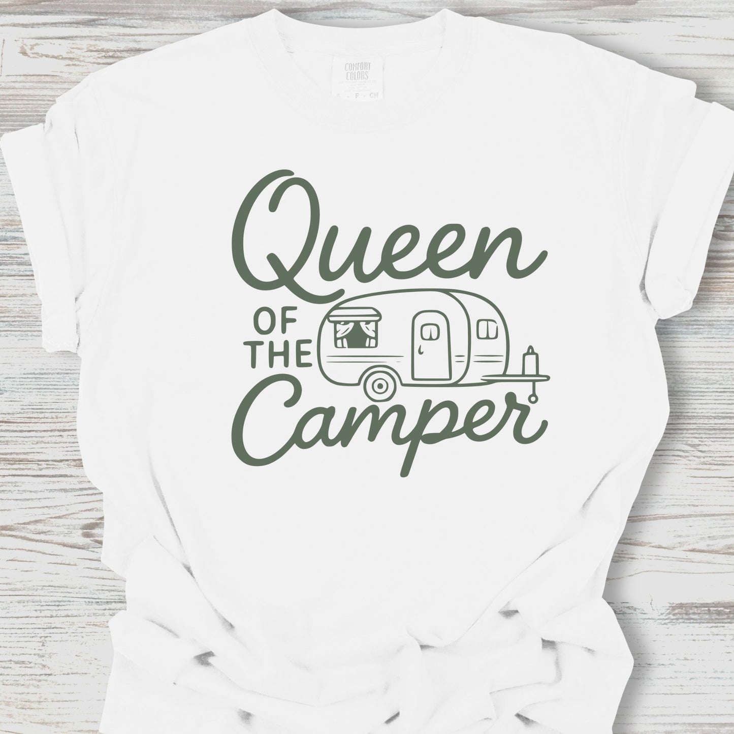 Cute Queen of the Camper Tee