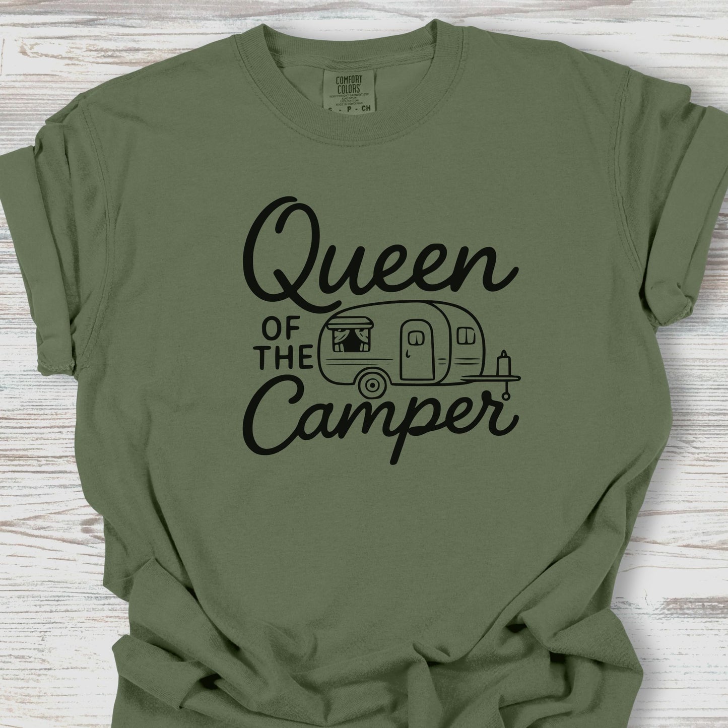Cute Queen of the Camper Tee