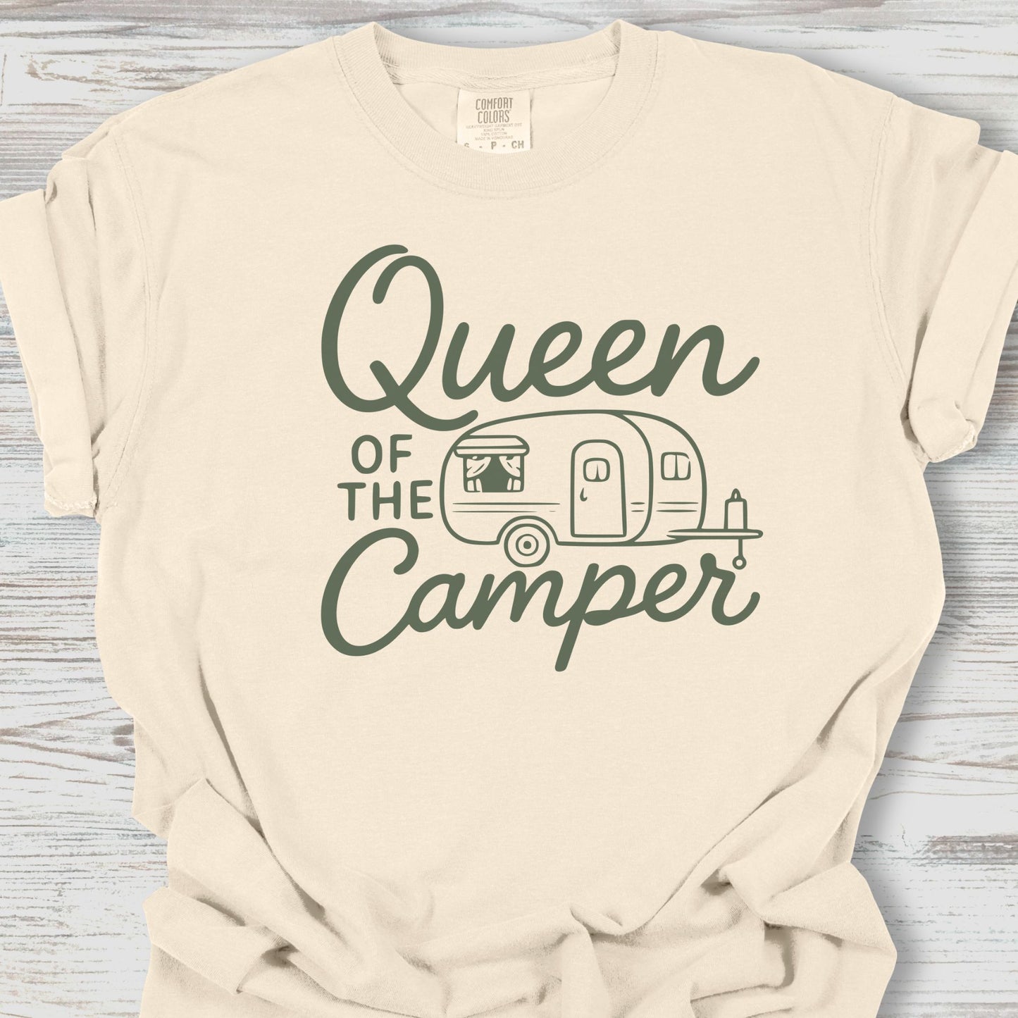Cute Queen of the Camper Tee
