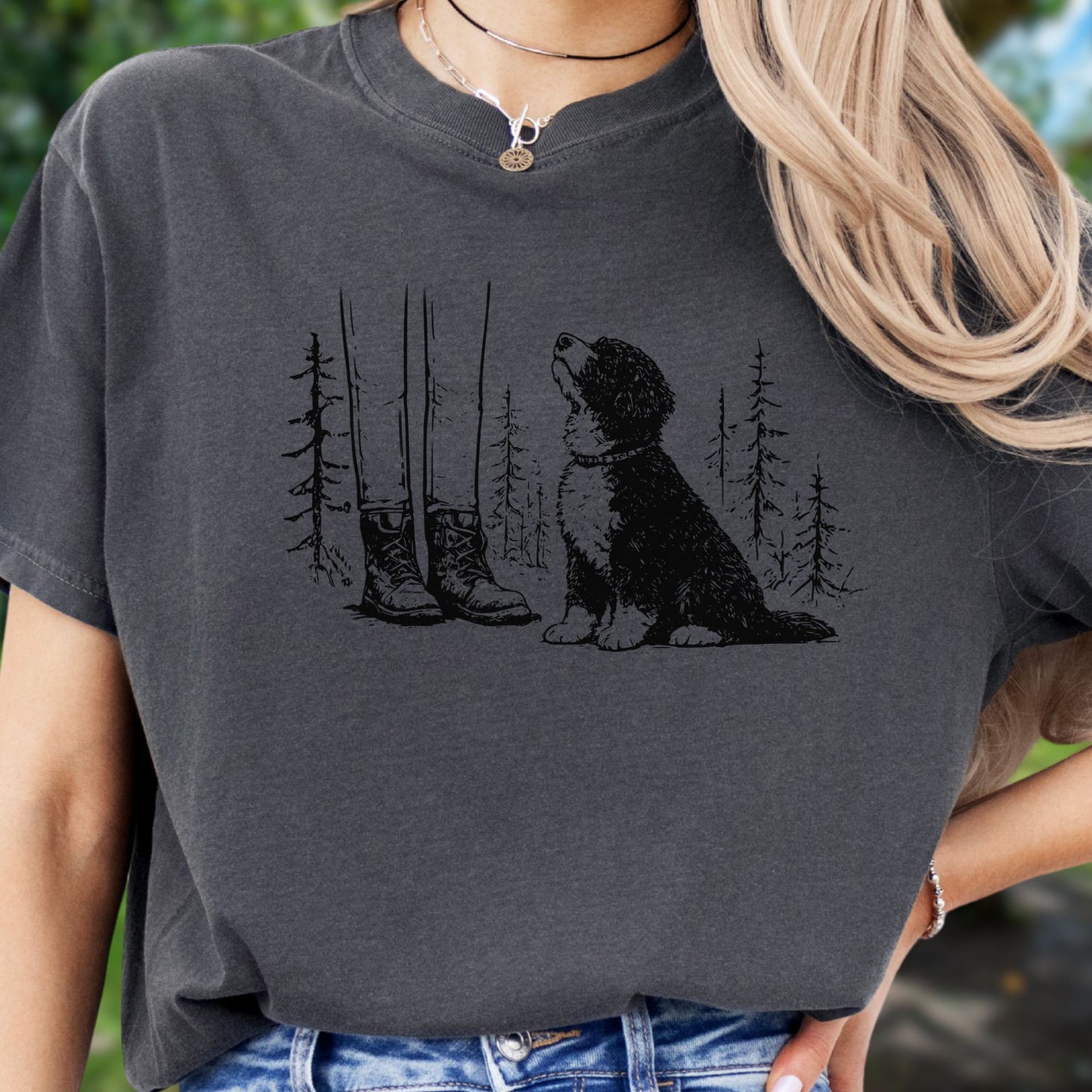 Custom Dog Hiking Companion Tee