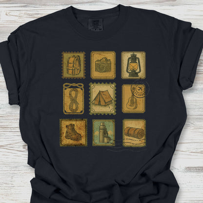Camping Postage Stamps T-Shirt