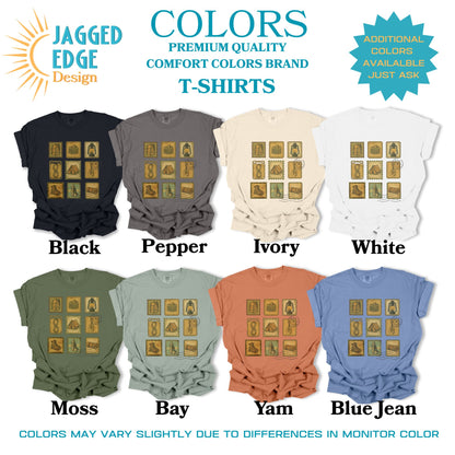 Camping Postage Stamps T-Shirt