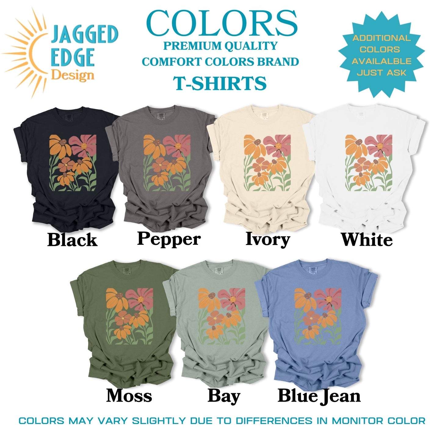 Retro Wildflowers T-Shirt