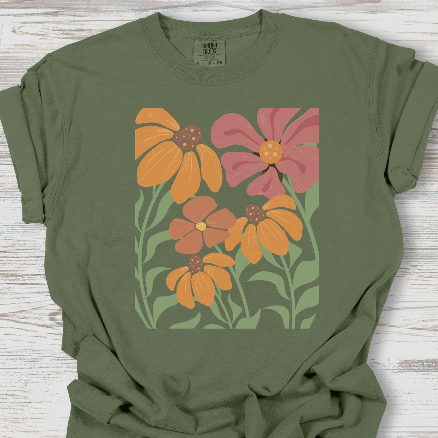 Retro Wildflowers T-Shirt